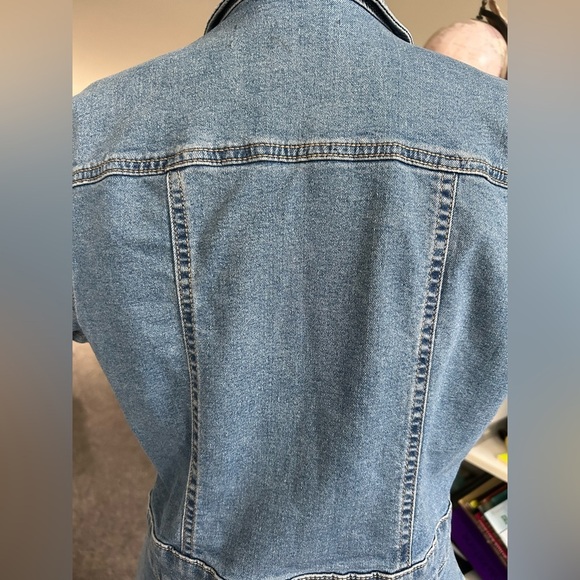 Peace Love Eco By Rewash Button Up Mi I Denim Dress size Medium - Picture 5 of 12